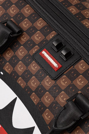 Sprayground - Braune Reisetasche mit Haifischen in Paris 910D9306NSZ