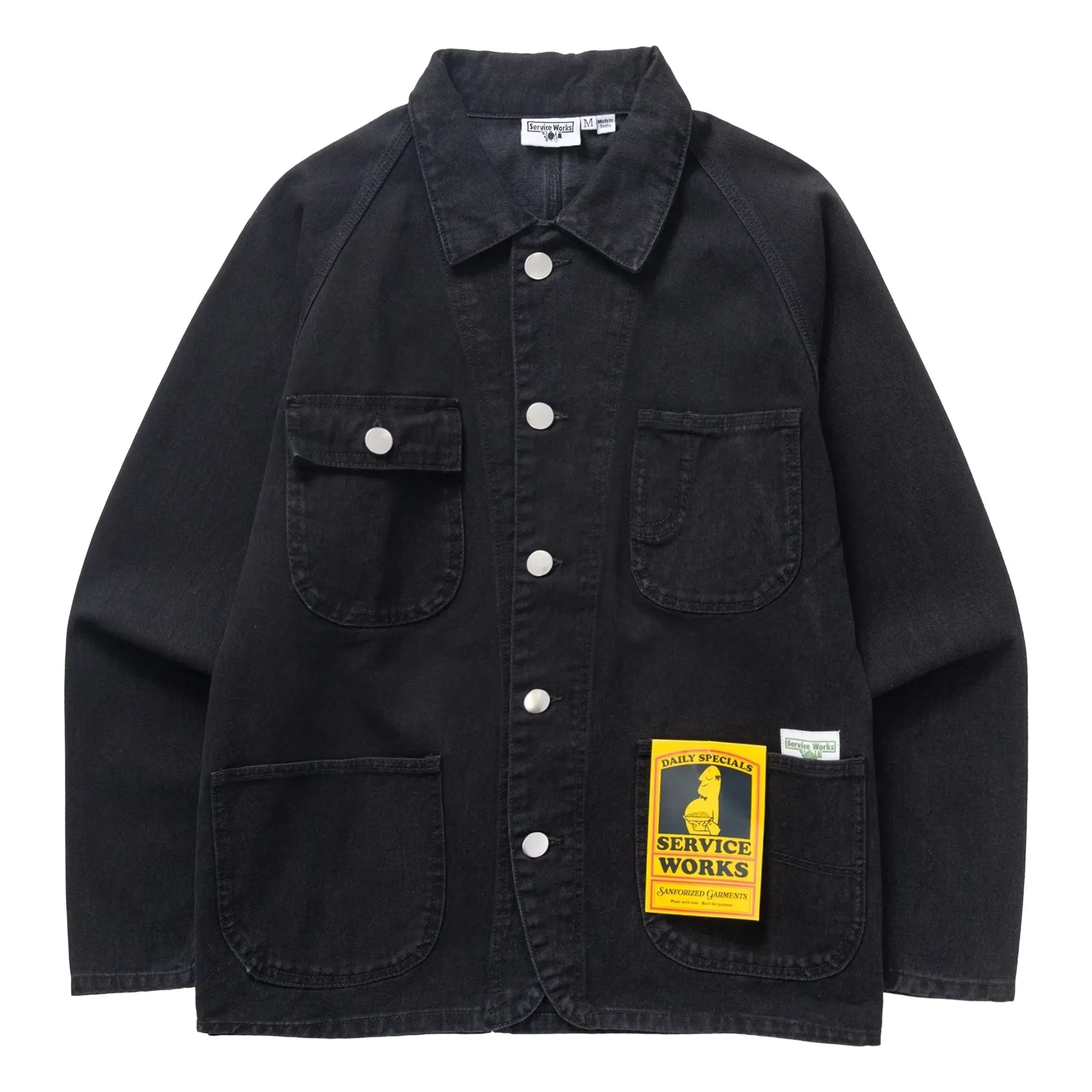 Service Works – Dunkelblauer Denim-Jumpsuit 2.0 Jacke aus Bio-Baumwolle