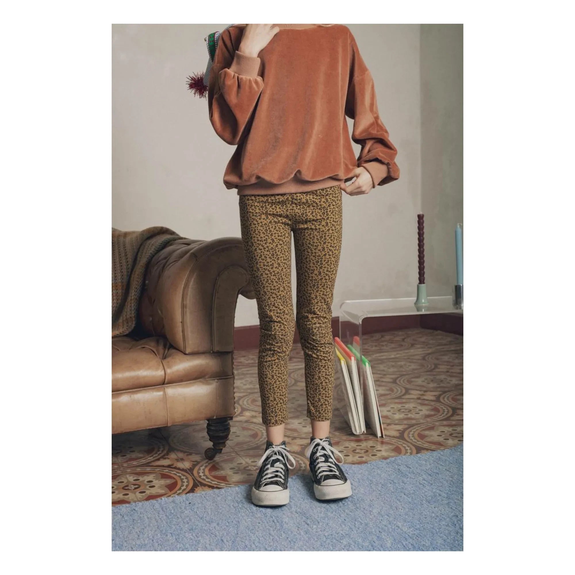 Marlot Paris – Leggings mit Mikky Leopardenmuster | Camel