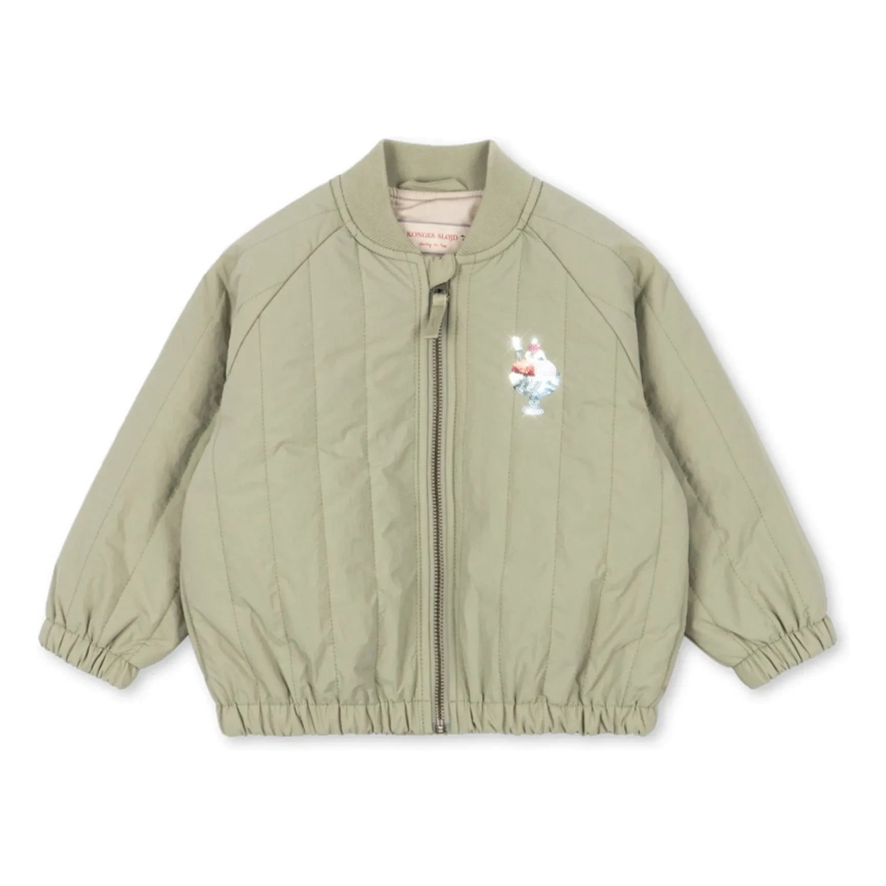 Konges Sløjd - Pailletten Glace Steppjacke | Creme