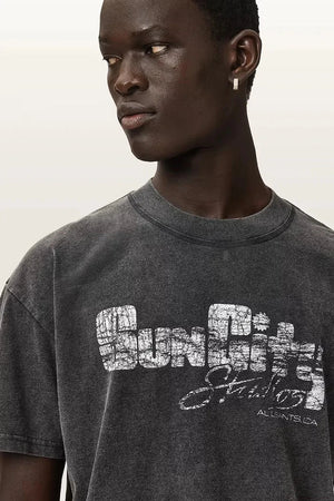 AllSaints basic erkek pamuklu tişört SUN