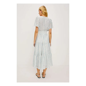 Rails - Cannes gestreiftes Kleid | Hellblau