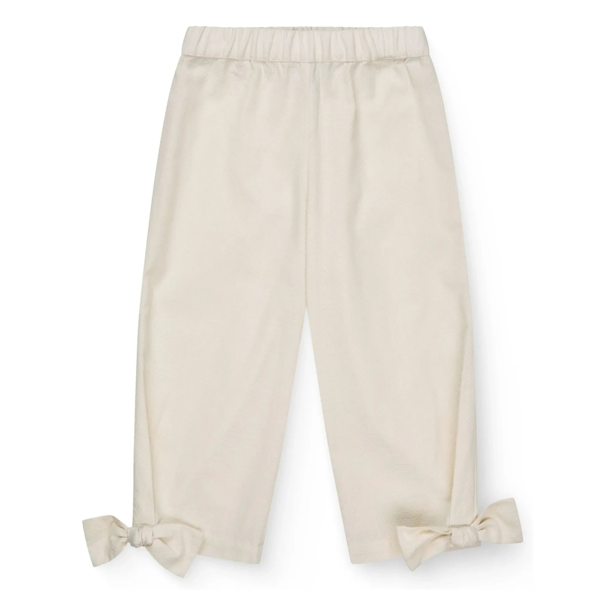 Copenhagen Colors - Bio-Baumwollhose mit Schleifendetail | Creme