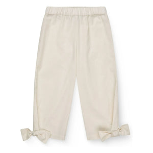 Copenhagen Colors - Bio-Baumwollhose mit Schleifendetail | Creme