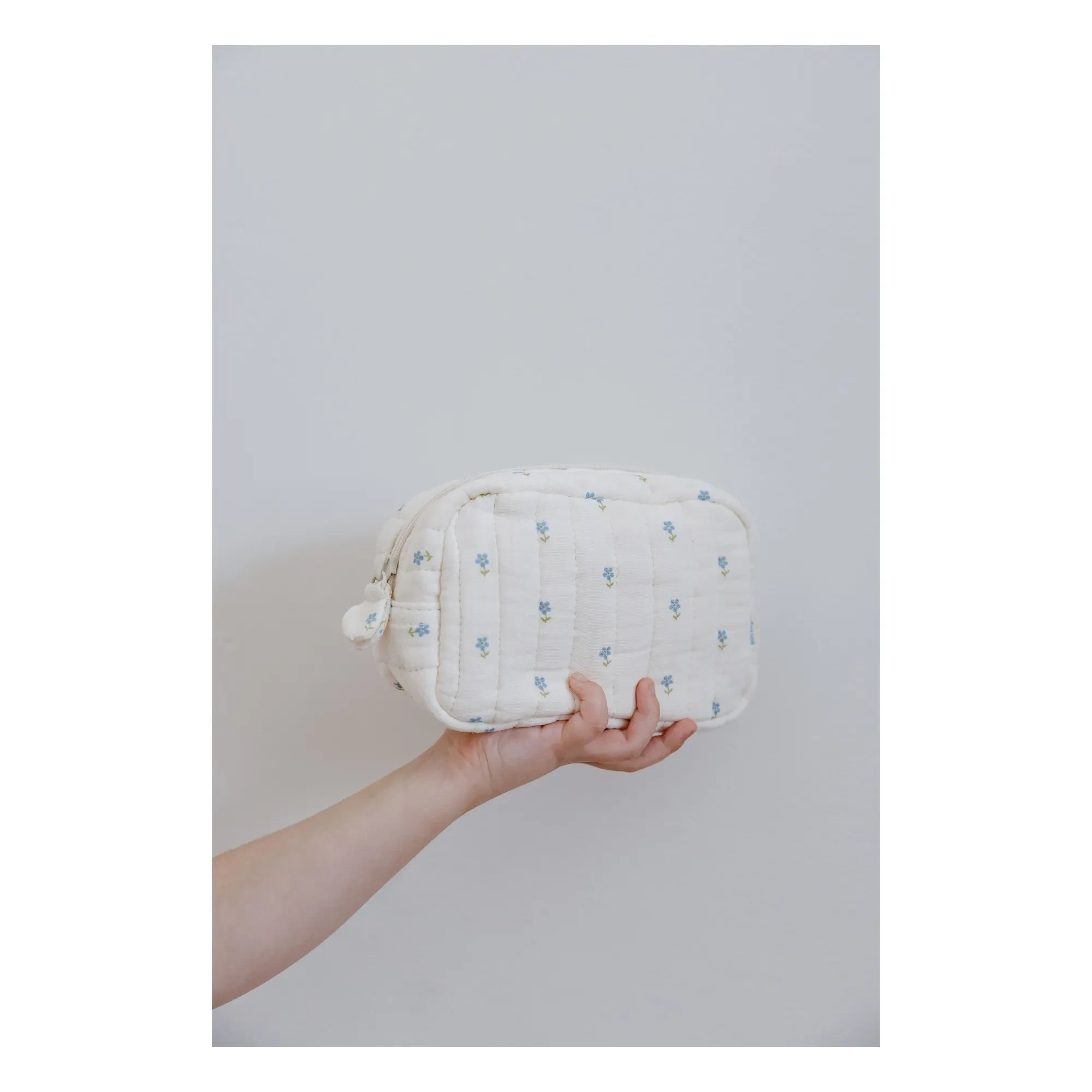 Soft Spot - Bio-Baumwoll-Make-up-Tasche Periwinkle | Blau
