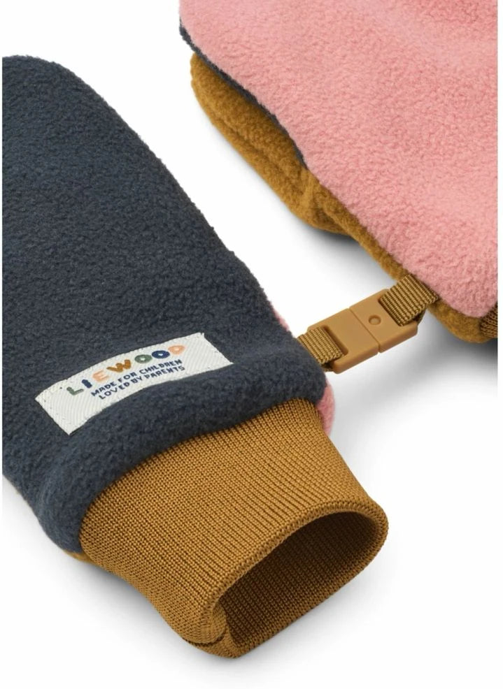 Liewood - Fleece-Handschuhe aus recycelten Fasern mit Solarenergie | Rosa