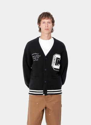 Carhartt WIP - Braune Enten Strickjacke | Schwarz