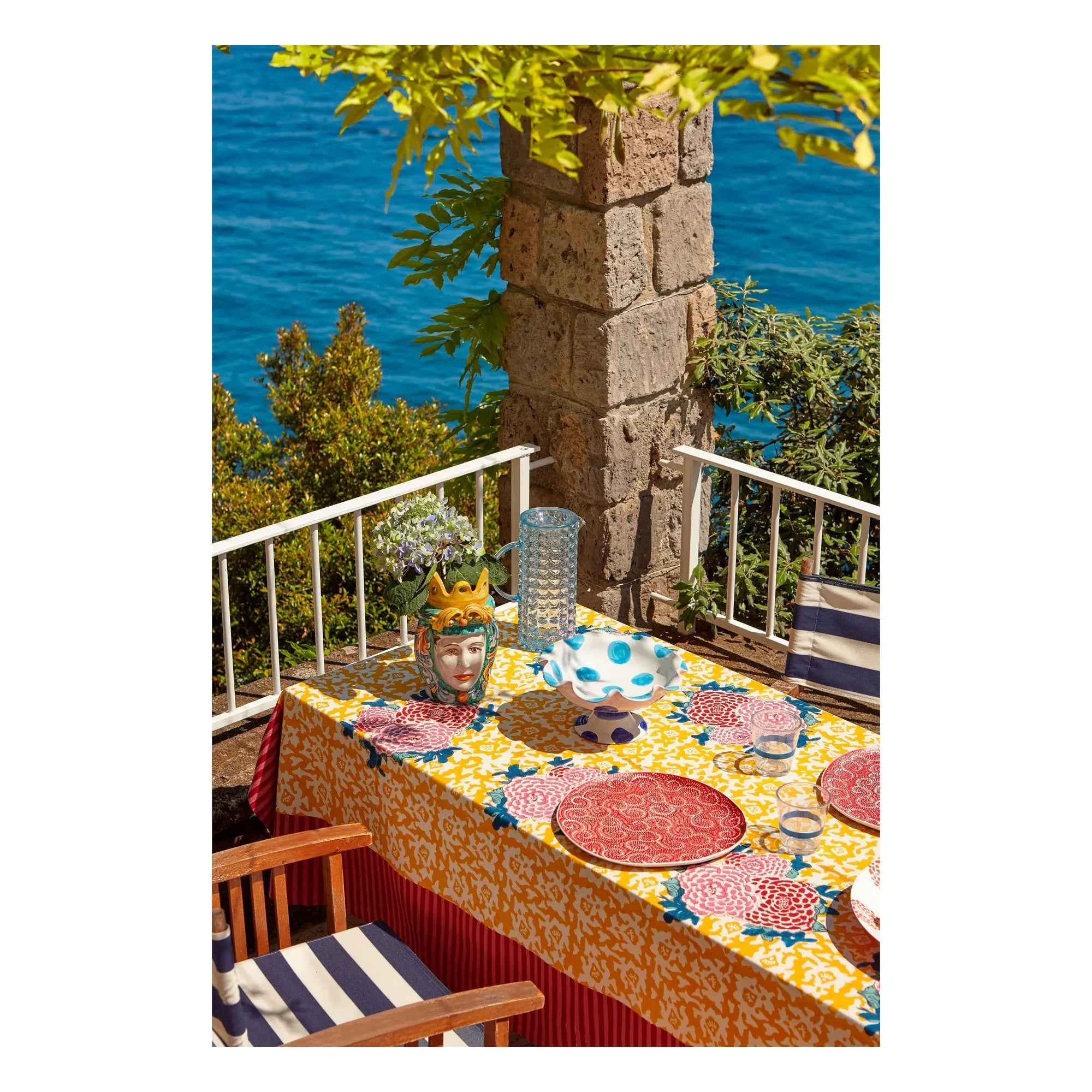 Lisa Corti - Arabesque Tischdecke Corolla | Gelb