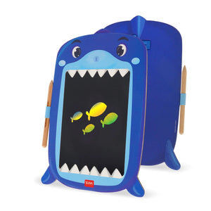 Legami - Shark Tragbarer LCD-Zeichentafel aus Karton - Magic Sketch Board