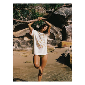 Soleil Soleil - Posy Bio-Baumwoll-T-Shirt | Beige