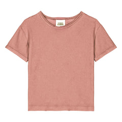 Studio Bohème - T-Shirt aus Bio-Baumwollfrottee | Dusty Pink