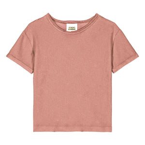 Studio Bohème - T-Shirt aus Bio-Baumwollfrottee | Dusty Pink