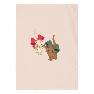 Konges Sløjd - T-Shirt und Shorts Set Famo Chats Bio-Baumwolle | Blassrosa