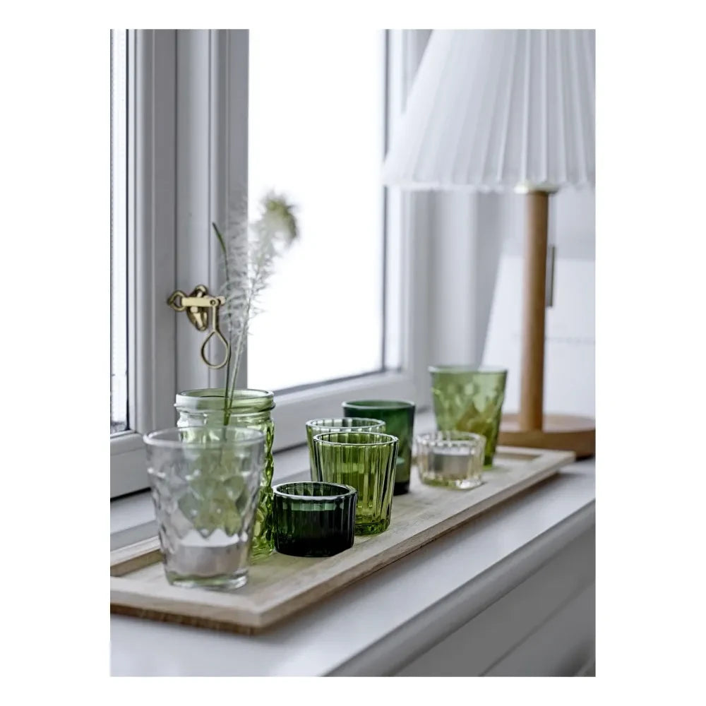 Bloomingville - Rechteckige Teller und Kerzenhalter - 9er-Set