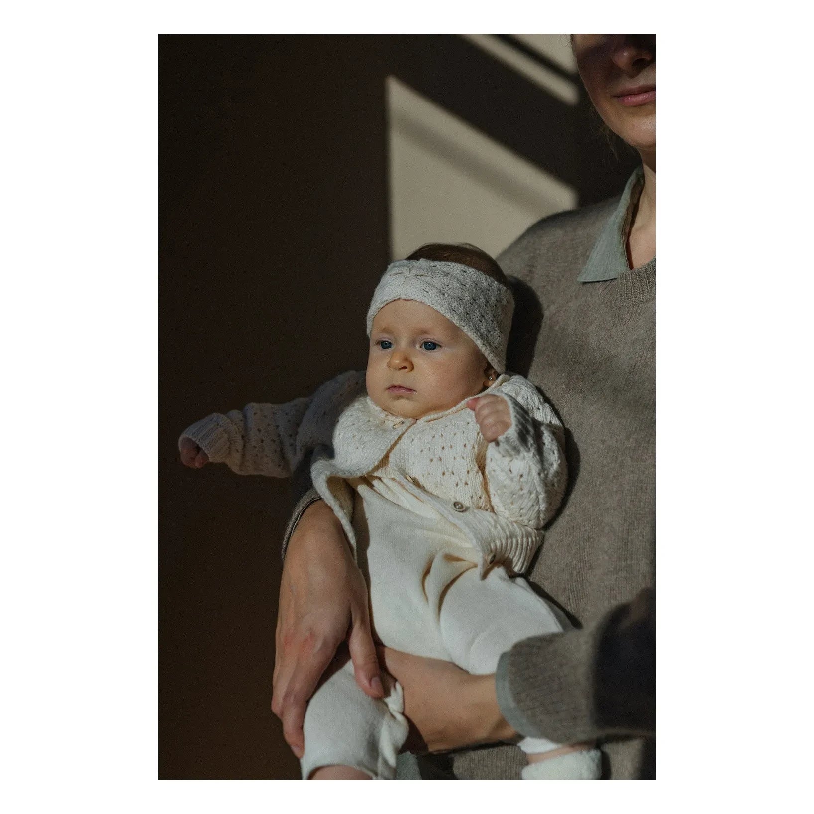 1+ in the family - Nimes Merinos Wollcardigan | Ecru