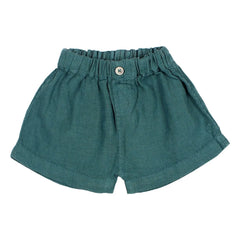 Búho – Leinenshorts | Pfauenblau