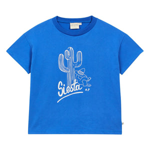 Arsène et Les Pipelettes - Siesta Bio-Baumwoll T-Shirt | Azurblau