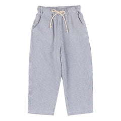 Babe & Tess - Saint Tropez Gestreifte Hose mit Kordelzug | Azurblau