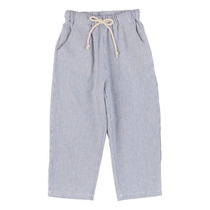 Babe & Tess - Saint Tropez Gestreifte Hose mit Kordelzug | Azurblau