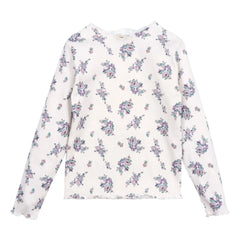 the new society - Floral Ribana T-Shirt | Beige