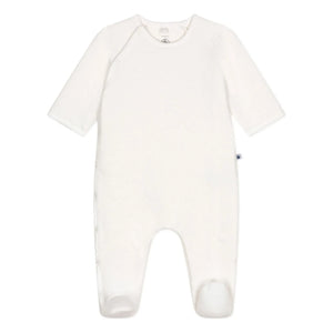 Petit Bateau – Schlafstrampler Tubique Bio-Baumwolle | Weiß