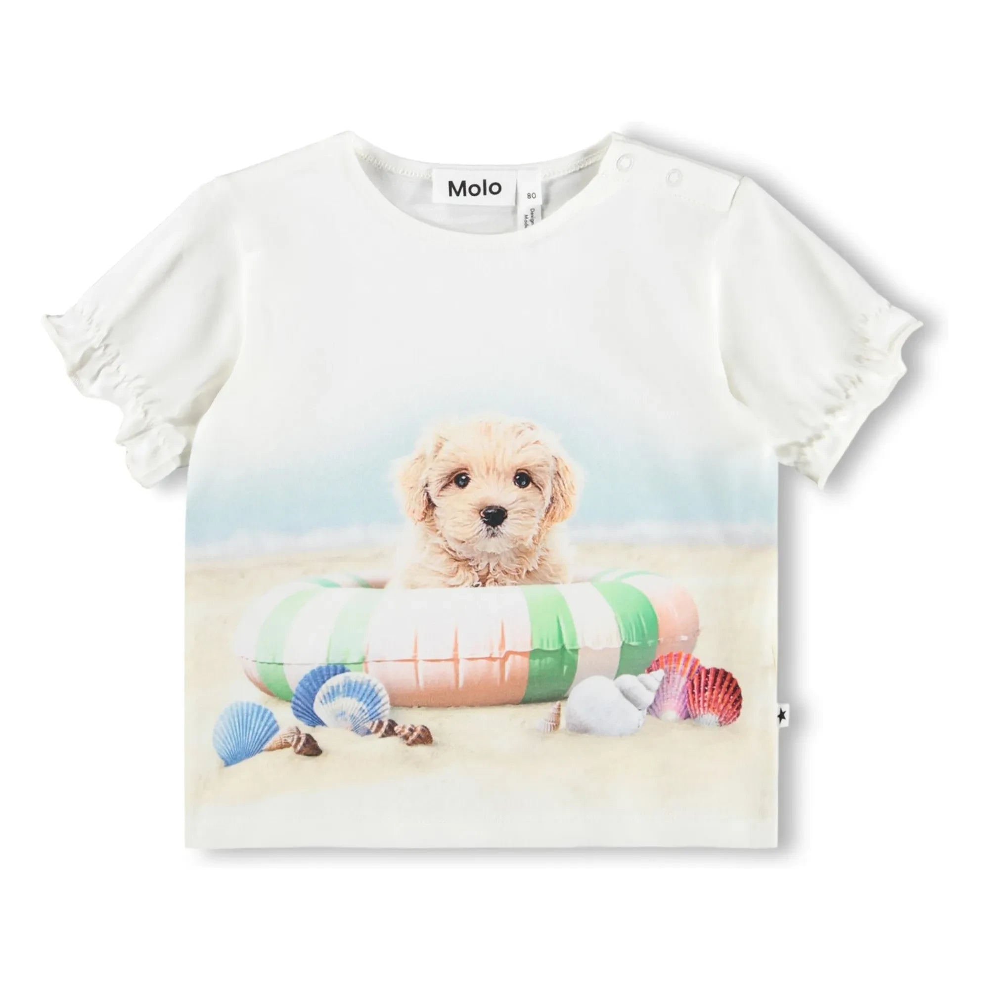 Molo - Eline Dog T-Shirt aus Bio-Baumwolle | Weiß
