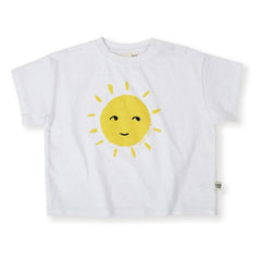 Goldie + Ace – Exclusive Goldie+Ace x Smallable – Oversize-T-Shirt Soleil | Weiß