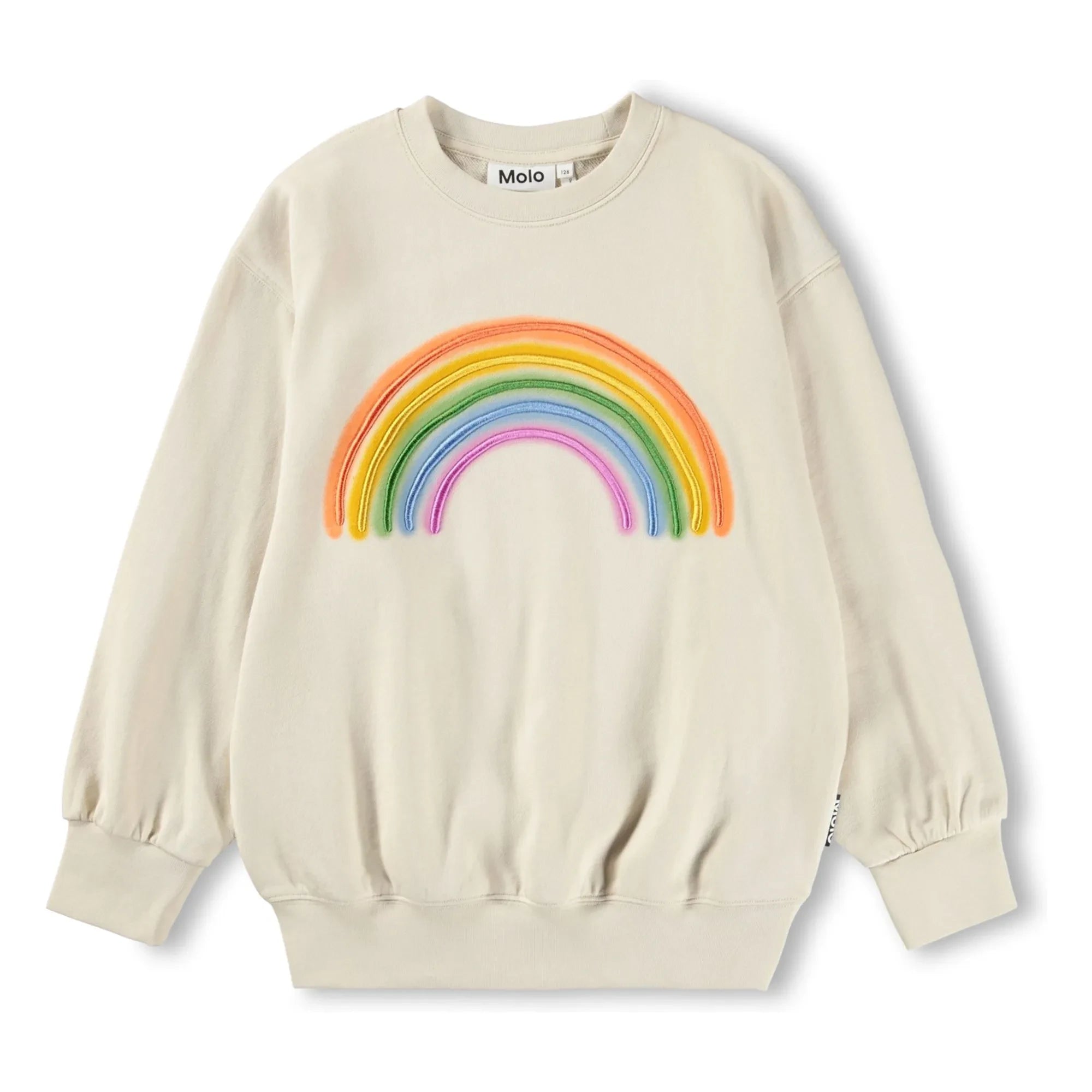 Molo - Monti Rainbow Bio-Baumwoll-Sweatshirt | Ecru