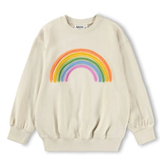 Molo - Monti Rainbow Bio-Baumwoll-Sweatshirt | Ecru