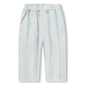 Molo - Sois Gestreifte Bio-Baumwollhose | Hellblau