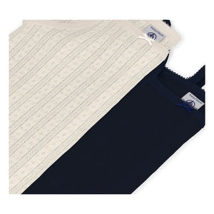 Petit Bateau - Trägertops im 2er-Set | Marineblau