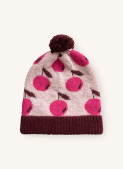 Fliink - Cherry Star Alpaka Wolle Mütze | Rosa