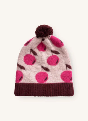 Fliink - Cherry Star Alpaka Wolle Mütze | Rosa