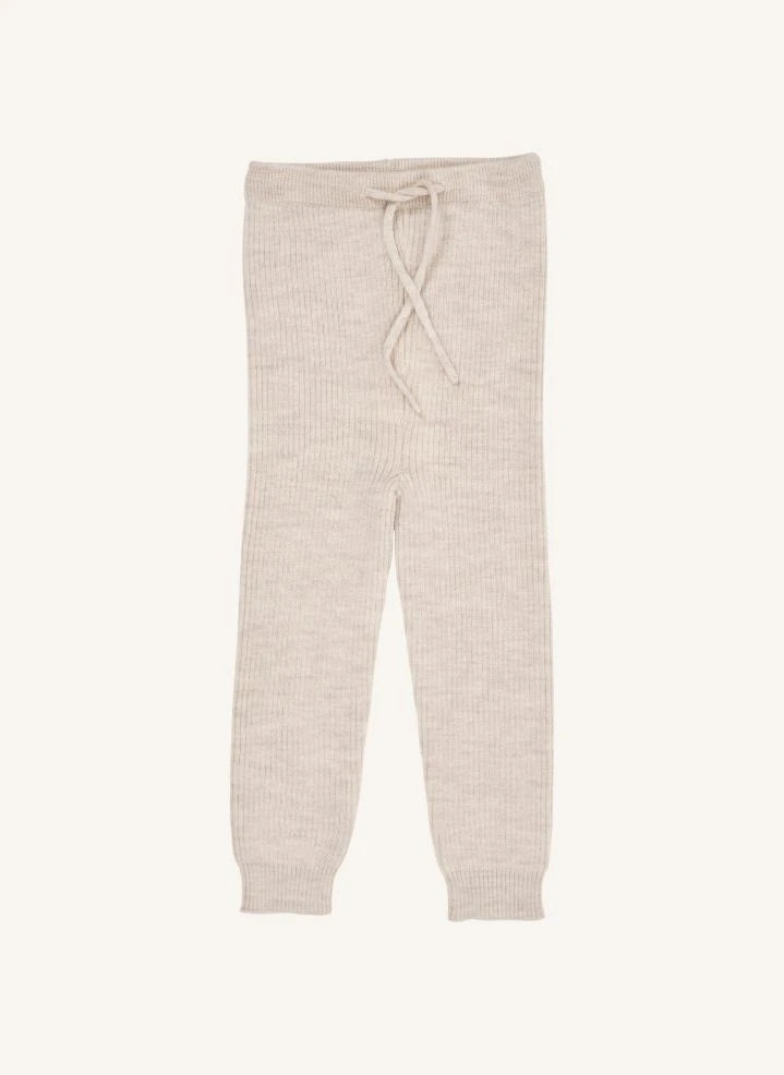 Copenhagen Colors - Merinos Wolle Ripp Leggings | Creme