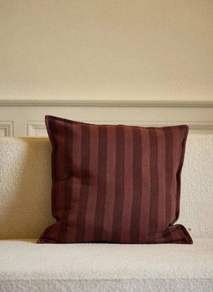 Gabrielle Paris - Saint-Honoré Çizgili Kırlent Kılıfı | Terre cuite