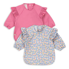 Konges Sløjd - Rosier Langarm-Lätzchen - 2er Set | Rosa