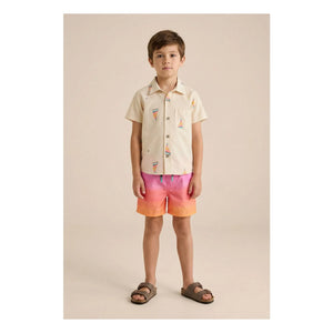 Pepita & Me - Lagen-Badeshorts | Rosa
