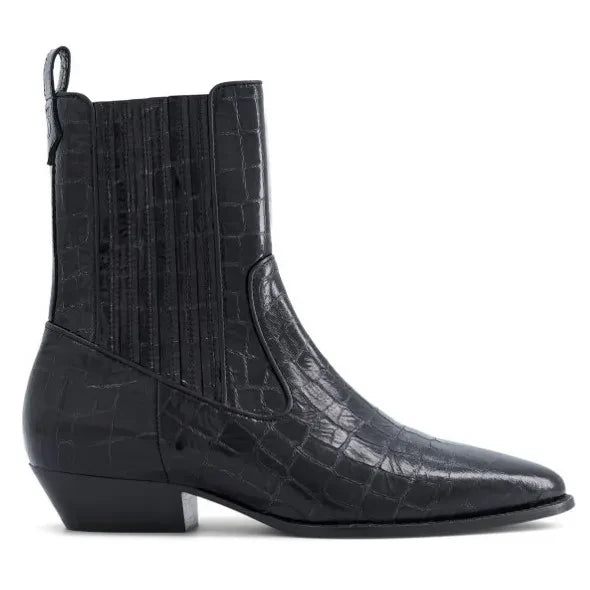 Socque Paris - Abey Lederstiefel | Schwarz