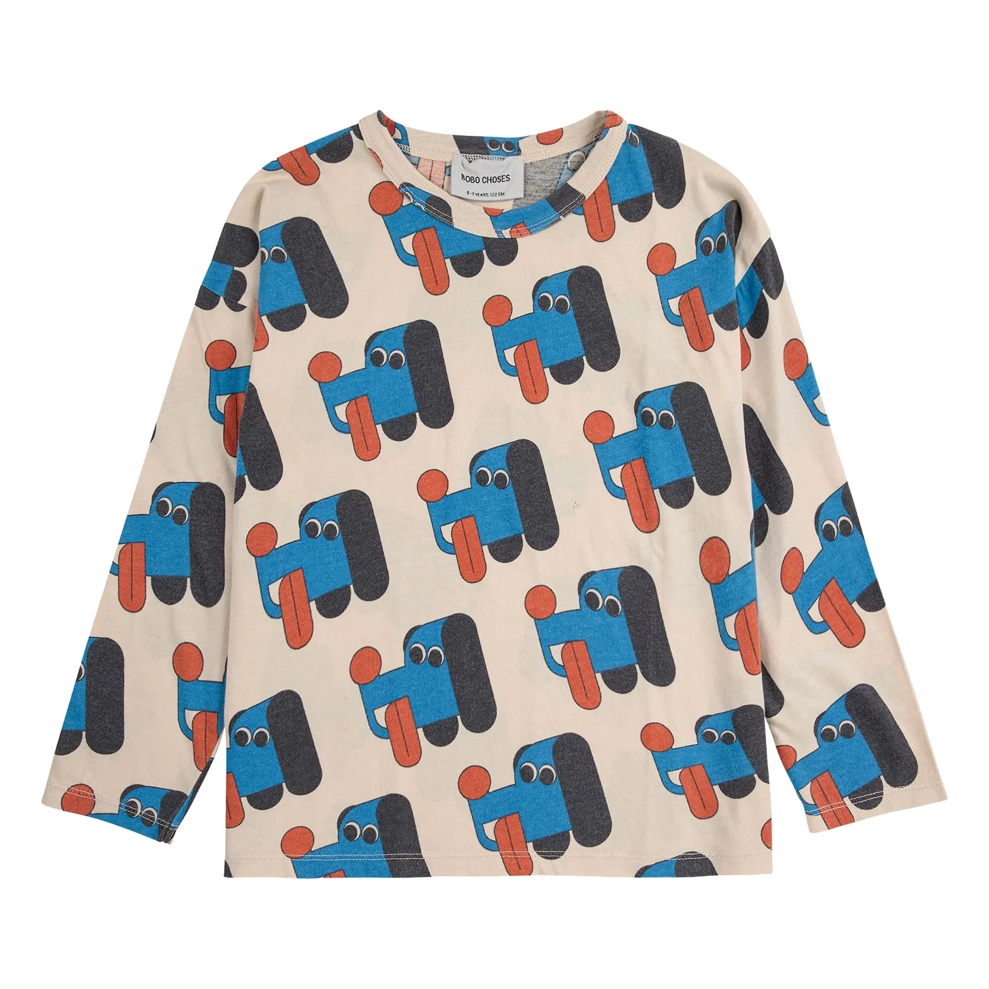 Bobo Choses - T-Shirt Hunde Bio Baumwolle | Sand