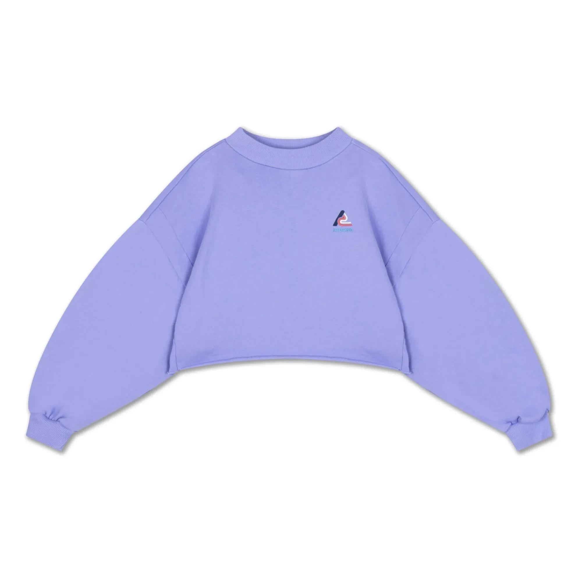 Repose AMS - Bio-Baumwoll-Logo-Crop-Sweatshirt | Flieder