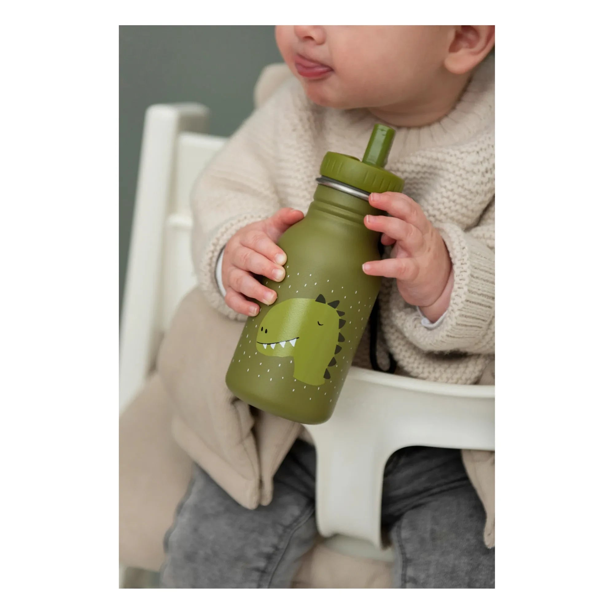 Trixie - Mr. Dino 350ml Trinkflasche | Khaki
