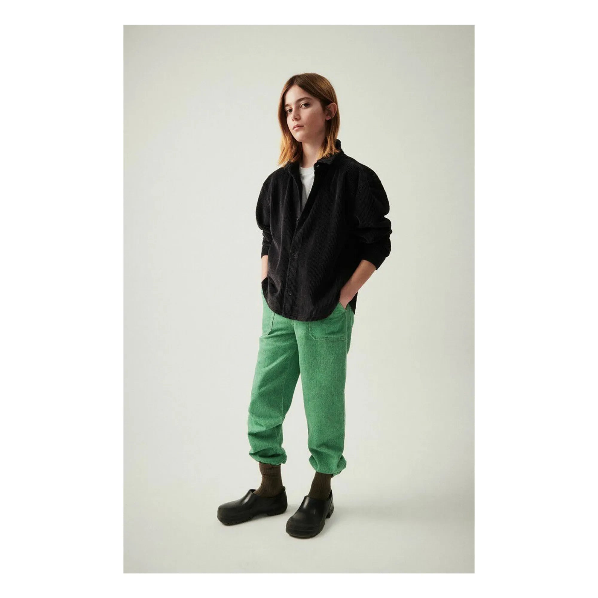 American Vintage - Padow Cordhemd aus Bio-Baumwolle | Schwarz