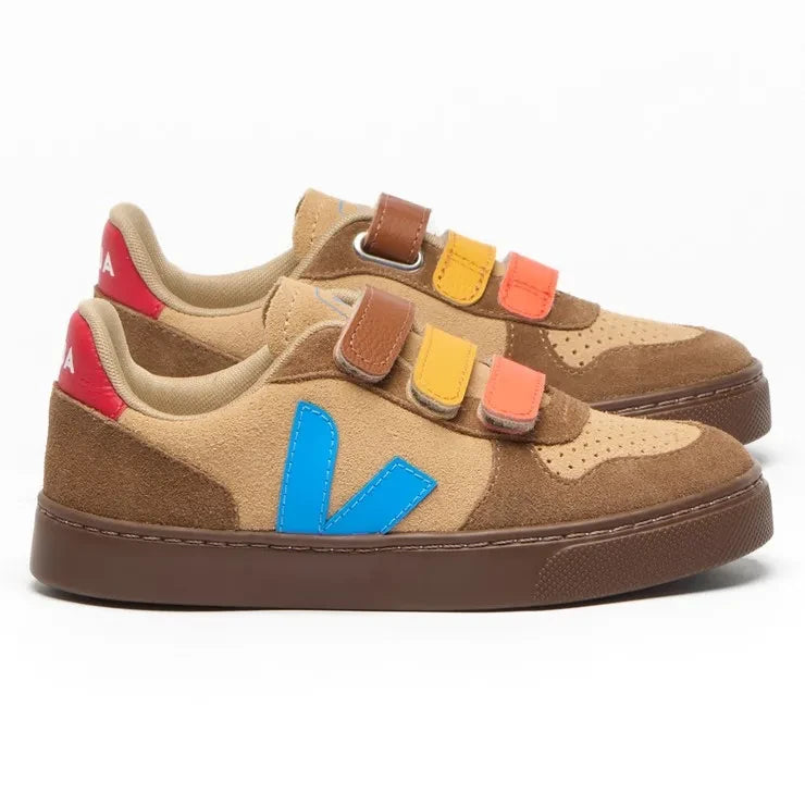 Veja - Klein V-10 Wildleder-Klett-Sneaker | Kamel