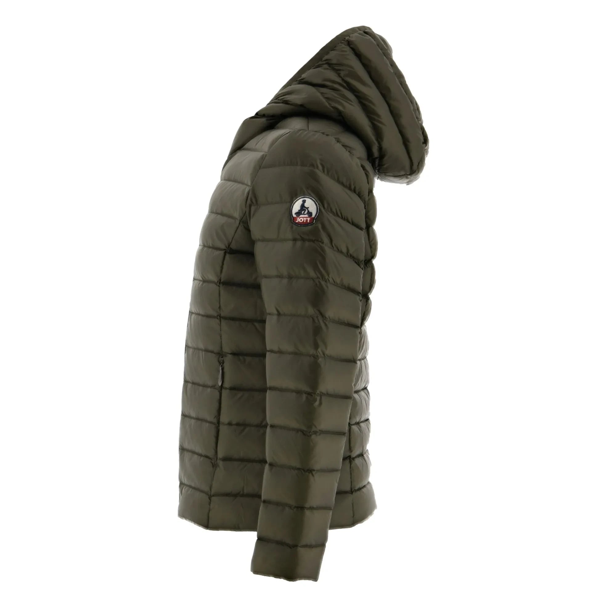 Jott - Carla Kapuzen-Daunenjacke | Dunkel Khaki