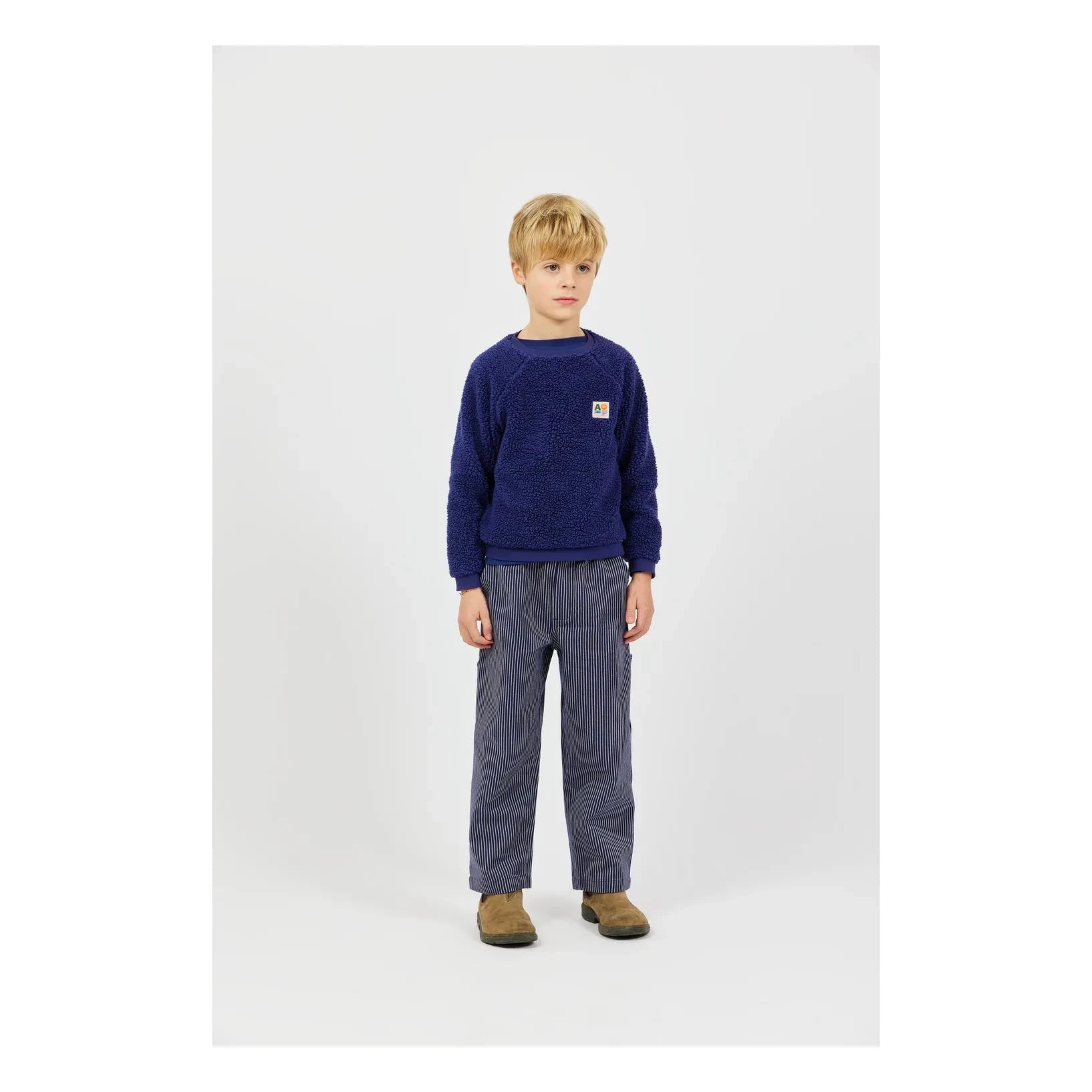 Arsène et Les Pipelettes - Sweatshirt im Sherpa-Stil | Marineblau