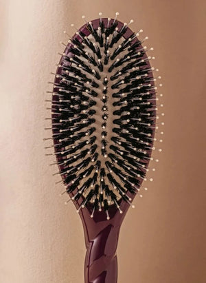La Bonne Brosse - „L'Indispensable Douceur“ Haarbürste Nr. 03 - Empfindliche Kopfhaut | Aubergine