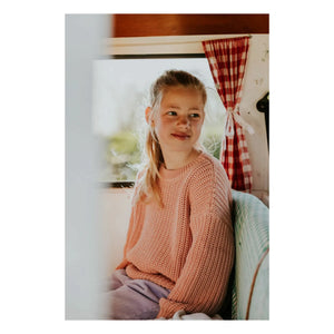 Yuki – Oversize-Pullover aus Bio-Baumwolle | Pfirsich