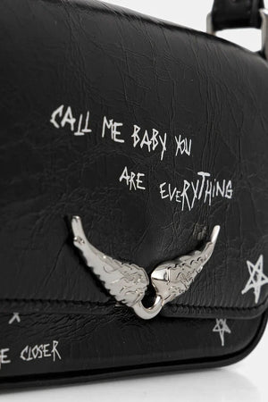 ZADIG&VOLTAIRE LE ZAZI VINTAGE GRAFFITI Deri Çanta