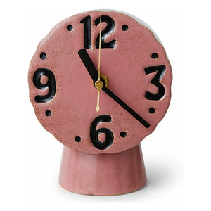 HKliving - Retro-Keramik-Uhr | Rosa