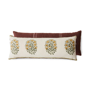 HKliving - Bauernhaus bedrucktes Kissen | Creme